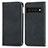 Leather Case Stands Flip Cover Holder S04D for Google Pixel 6 Pro 5G Black