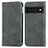 Leather Case Stands Flip Cover Holder S04D for Google Pixel 6 Pro 5G Gray