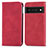 Leather Case Stands Flip Cover Holder S04D for Google Pixel 6 Pro 5G Red