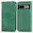 Leather Case Stands Flip Cover Holder S04D for Google Pixel 7 5G Green