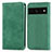 Leather Case Stands Flip Cover Holder S04D for Google Pixel 7 Pro 5G Green