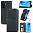 Leather Case Stands Flip Cover Holder S04D for Huawei Enjoy 50