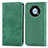 Leather Case Stands Flip Cover Holder S04D for Huawei Enjoy 50 Pro Green