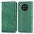 Leather Case Stands Flip Cover Holder S04D for Huawei Honor 50 Lite Green