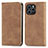 Leather Case Stands Flip Cover Holder S04D for Huawei Honor 60 SE 5G