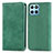 Leather Case Stands Flip Cover Holder S04D for Huawei Honor 70 Lite 5G Green