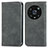 Leather Case Stands Flip Cover Holder S04D for Huawei Honor Magic4 Pro 5G Gray