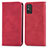 Leather Case Stands Flip Cover Holder S04D for Huawei Honor X10 Max 5G Red