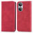 Leather Case Stands Flip Cover Holder S04D for Huawei Honor X7 Red