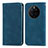 Leather Case Stands Flip Cover Holder S04D for Huawei Mate 50 Blue