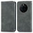 Leather Case Stands Flip Cover Holder S04D for Huawei Mate 50E Gray