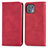 Leather Case Stands Flip Cover Holder S04D for Motorola Moto Edge 20 Lite 5G Red