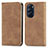 Leather Case Stands Flip Cover Holder S04D for Motorola Moto Edge Plus (2022) 5G