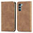 Leather Case Stands Flip Cover Holder S04D for Motorola Moto Edge S30 5G