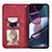 Leather Case Stands Flip Cover Holder S04D for Motorola Moto Edge X30 5G