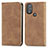 Leather Case Stands Flip Cover Holder S04D for Motorola Moto G Play Gen 2