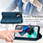 Leather Case Stands Flip Cover Holder S04D for Motorola Moto G13