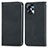 Leather Case Stands Flip Cover Holder S04D for Motorola Moto G13 Black