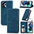 Leather Case Stands Flip Cover Holder S04D for Motorola Moto G23