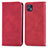 Leather Case Stands Flip Cover Holder S04D for Motorola Moto G50 5G Red