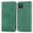 Leather Case Stands Flip Cover Holder S04D for Oppo A16K Green