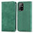 Leather Case Stands Flip Cover Holder S04D for Oppo A94 5G Green