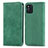 Leather Case Stands Flip Cover Holder S04D for Oppo Find X3 5G Green