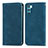 Leather Case Stands Flip Cover Holder S04D for Oppo K9 Pro 5G Blue