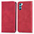 Leather Case Stands Flip Cover Holder S04D for Oppo K9 Pro 5G Red