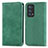 Leather Case Stands Flip Cover Holder S04D for Oppo Reno6 Pro+ Plus 5G Green