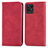 Leather Case Stands Flip Cover Holder S04D for Realme 8i Red