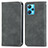 Leather Case Stands Flip Cover Holder S04D for Realme 9 Pro+ Plus 5G Gray