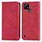 Leather Case Stands Flip Cover Holder S04D for Realme C21 Red