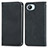 Leather Case Stands Flip Cover Holder S04D for Realme C30s Black