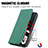 Leather Case Stands Flip Cover Holder S04D for Realme GT 5G