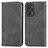 Leather Case Stands Flip Cover Holder S04D for Realme GT Neo2 5G Gray