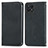 Leather Case Stands Flip Cover Holder S04D for Realme Narzo 50 4G Black