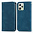 Leather Case Stands Flip Cover Holder S04D for Realme Narzo 50A Prime Blue