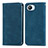 Leather Case Stands Flip Cover Holder S04D for Realme Narzo 50i Prime Blue