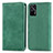 Leather Case Stands Flip Cover Holder S04D for Realme Q3 Pro 5G Green