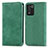 Leather Case Stands Flip Cover Holder S04D for Realme Q3s 5G Green