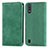 Leather Case Stands Flip Cover Holder S04D for Samsung Galaxy A01 SM-A015 Green