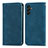 Leather Case Stands Flip Cover Holder S04D for Samsung Galaxy A04s Blue