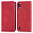 Leather Case Stands Flip Cover Holder S04D for Samsung Galaxy A10 Red