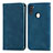 Leather Case Stands Flip Cover Holder S04D for Samsung Galaxy A11 Blue