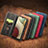 Leather Case Stands Flip Cover Holder S04D for Samsung Galaxy A12 Nacho