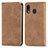 Leather Case Stands Flip Cover Holder S04D for Samsung Galaxy A20