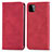 Leather Case Stands Flip Cover Holder S04D for Samsung Galaxy A22 5G Red