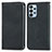 Leather Case Stands Flip Cover Holder S04D for Samsung Galaxy A23 4G Black