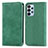 Leather Case Stands Flip Cover Holder S04D for Samsung Galaxy A23 4G Green